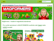 Tablet Screenshot of magformers.cz